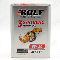 Моторное масло ROLF 3-SYNTHETIC 5W-30 C3, 4л